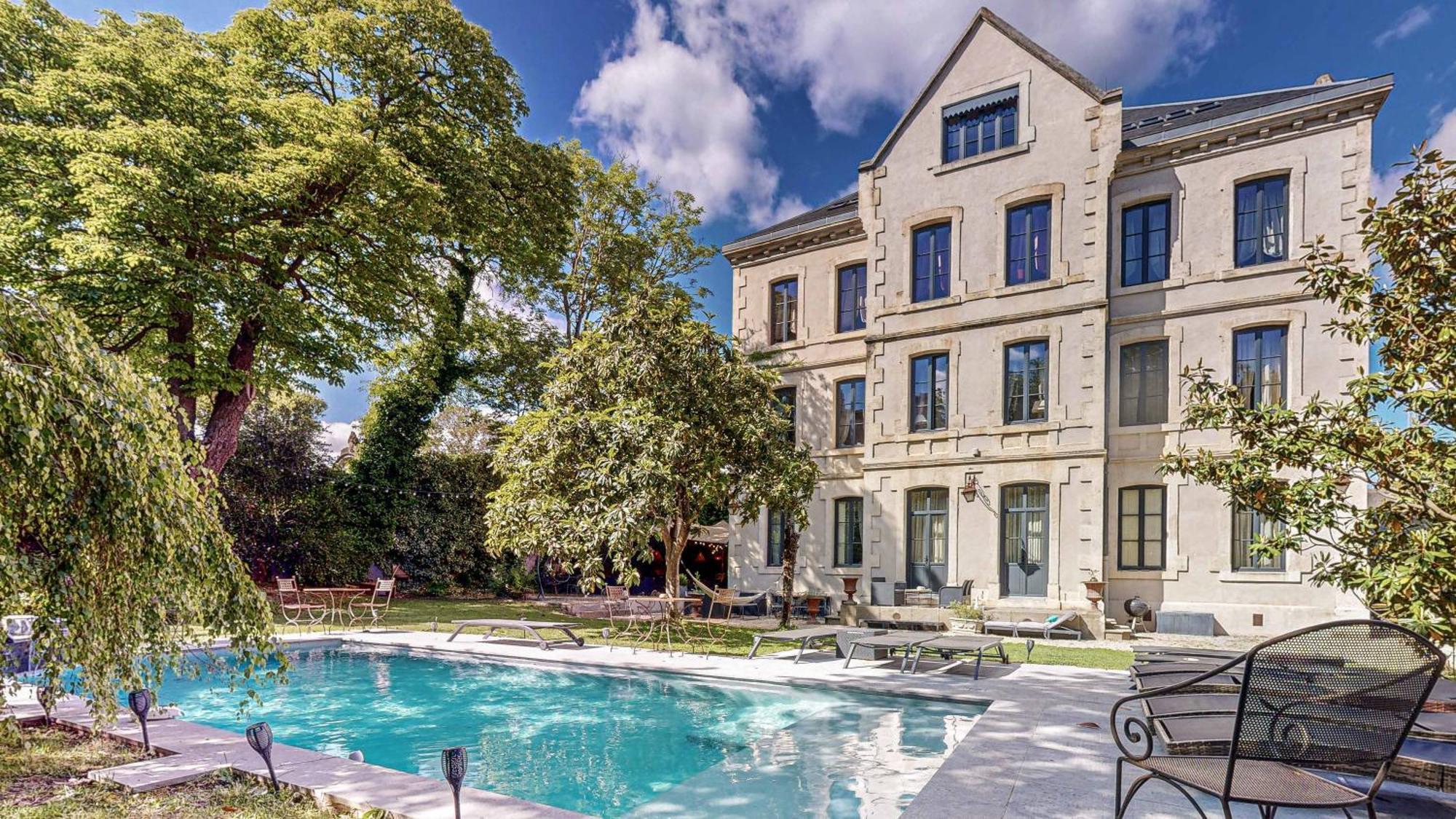 Demeure Saint Louis Historic Manor, City 700M, Parking,A C,Clim,Wifi, Heated Pool, City View 卡尔卡松 外观 照片